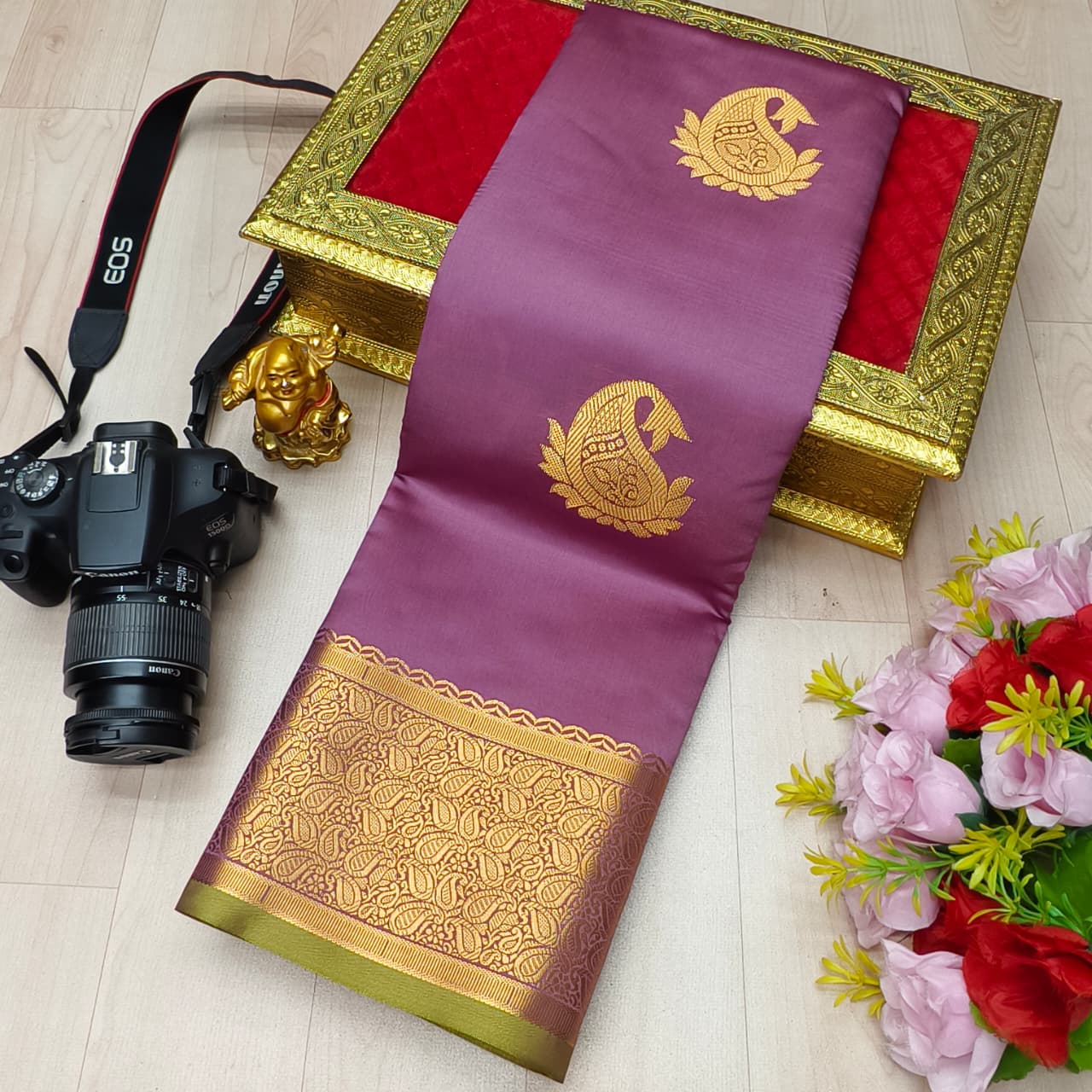 Contrast Border with Rich Pallu Semi Soft Silk Saree
